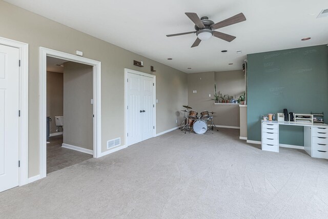 2416 Cimarron Dr, Columbia, MO 65203 - carpeted bedroom with baseboards, ensuite bath, and an office area
