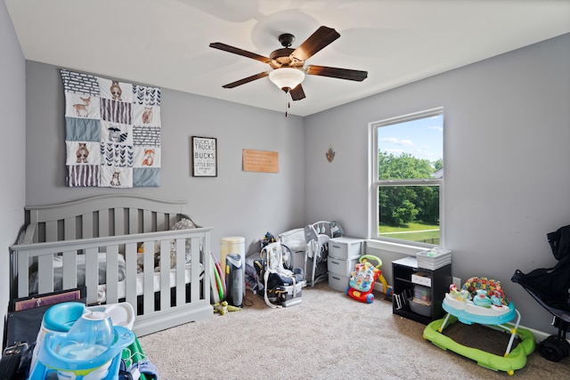7400 Pemberton Dr, Columbia, MO 65203 - bedroom featuring carpet and ceiling fan
