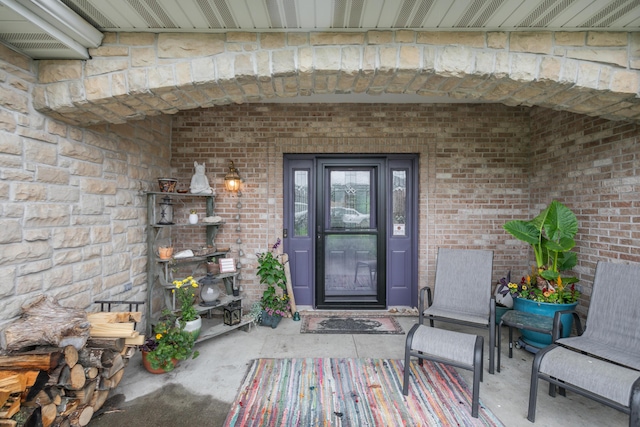 205 Jameson Dr, Ashland, MO 65010 - property entrance featuring brick siding