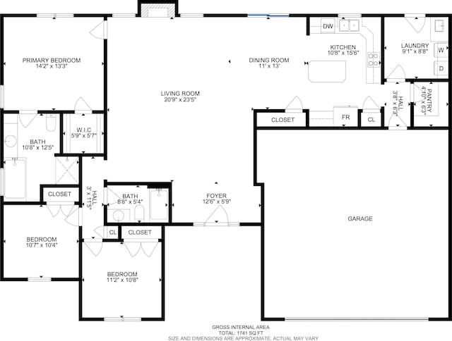 205 Jameson Dr, Ashland, MO 65010 - floor plan / room layout