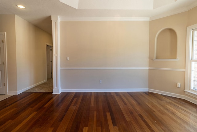 2409 Wild Oak Ct, Columbia, MO 65201 - unfurnished room featuring dark wood-style flooring and baseboards