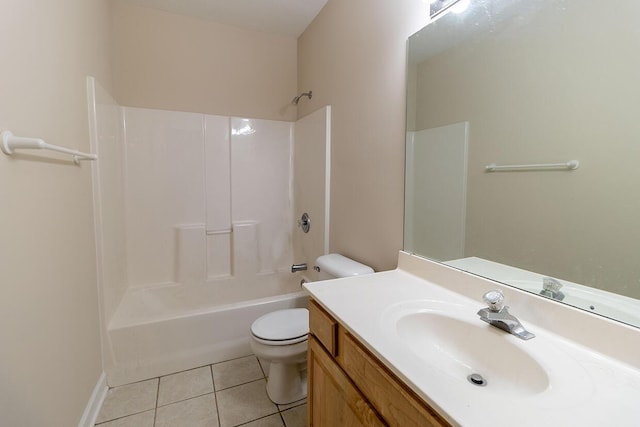 2409 Wild Oak Ct, Columbia, MO 65201 - full bathroom with vanity, tile patterned flooring, and shower / tub combination