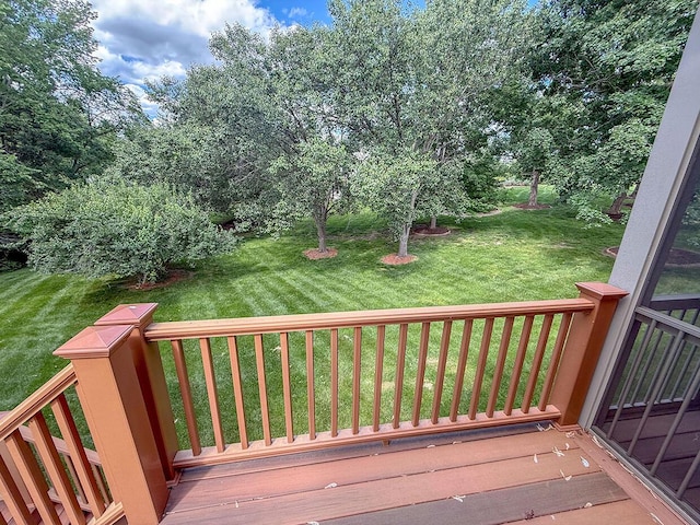 2409 Wild Oak Ct, Columbia, MO 65201 - wooden terrace featuring a yard