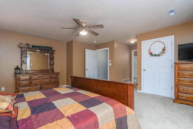 3111 E E W Snowy Hills Ln, Hartsburg, MO 65039 - carpeted bedroom featuring ceiling fan