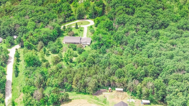3111 E E W Snowy Hills Ln, Hartsburg, MO 65039 - aerial overview of property's location with a heavily wooded area