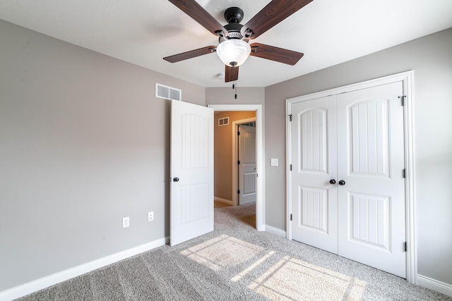 5506 Murfreesboro Dr, Columbia, MO 65201 - unfurnished bedroom featuring carpet floors, baseboards, a closet, and a ceiling fan
