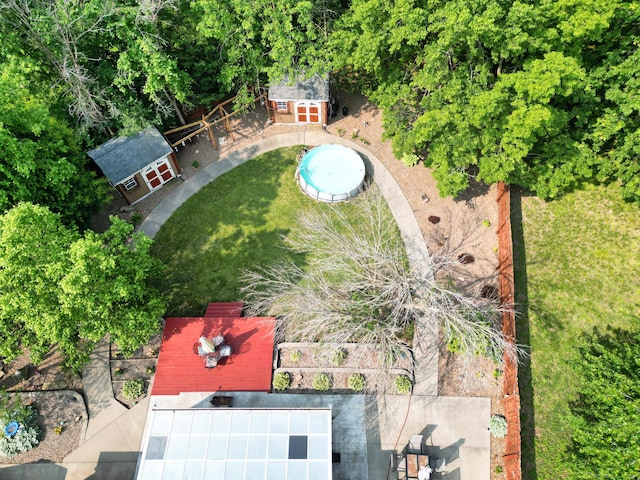 1402 Jean Rae Dr, Columbia, MO 65203 - aerial view of a pool area
