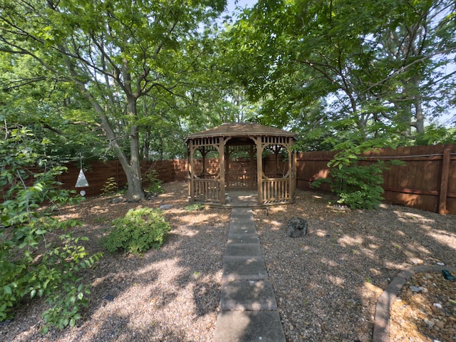 1402 Jean Rae Dr, Columbia, MO 65203 - fenced backyard with a gazebo
