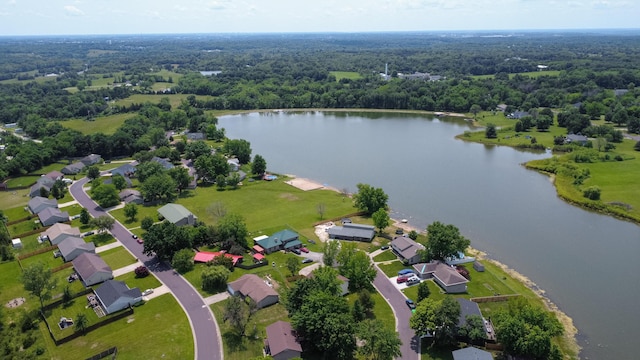 7901 N Chesley Dr, Columbia, MO 65202 - bird's eye view of a large body of water and a heavily wooded area