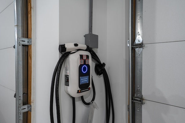 7501 Kirby Knowle Ct, Columbia, MO 65203 - garage view of electric vehicle charger