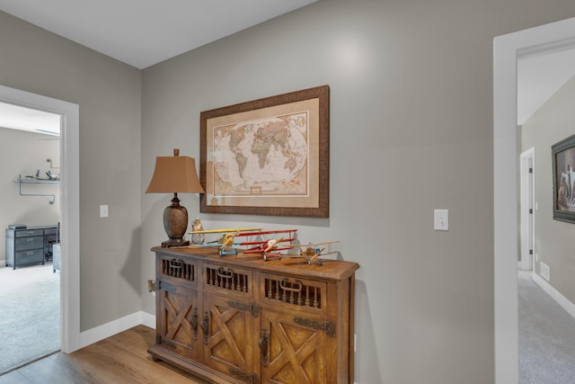 7501 Kirby Knowle Ct, Columbia, MO 65203 - corridor with baseboards and light wood finished floors