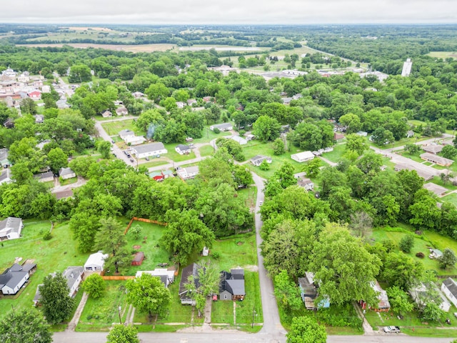 210 Oaklawn Ave, Fayette, MO 65248 - aerial perspective of suburban area with property parcel outlined