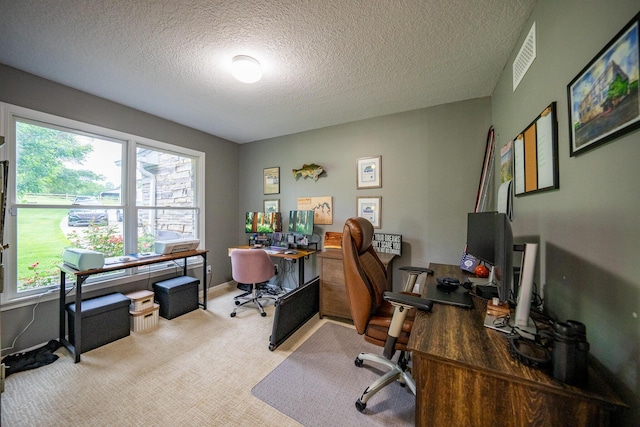10060 E David Allen Rd, Columbia, MO 65201 - office space with a textured ceiling and light colored carpet