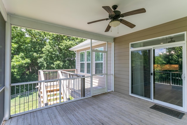 2016 Devonshire Dr, Columbia, MO 65203 - deck with ceiling fan