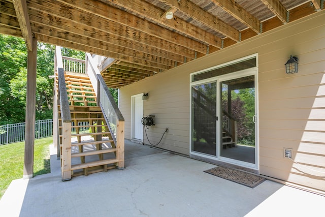 2016 Devonshire Dr, Columbia, MO 65203 - view of patio featuring stairway