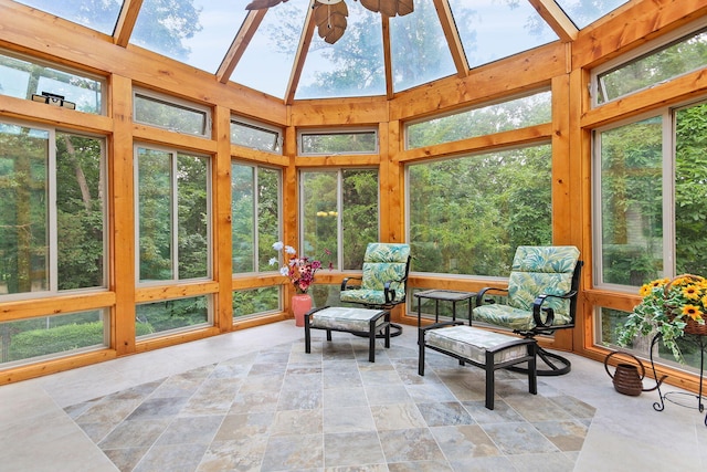 203 Foxwood Ct, Columbia, MO 65203 - sunroom with a skylight, a towering ceiling, and plenty of natural light