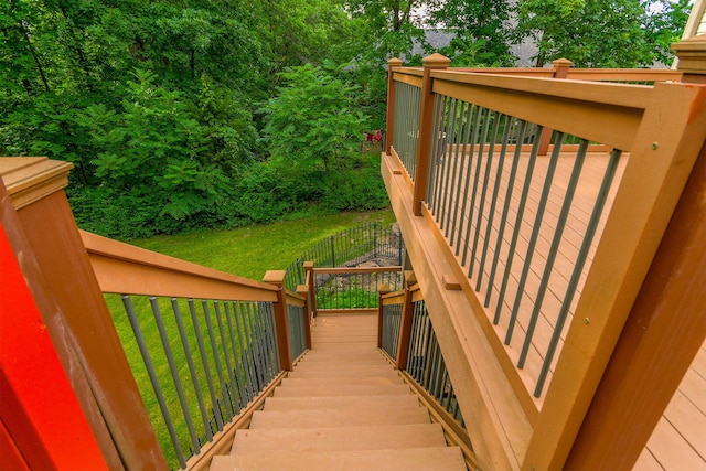 203 Foxwood Ct, Columbia, MO 65203 - view of wooden deck