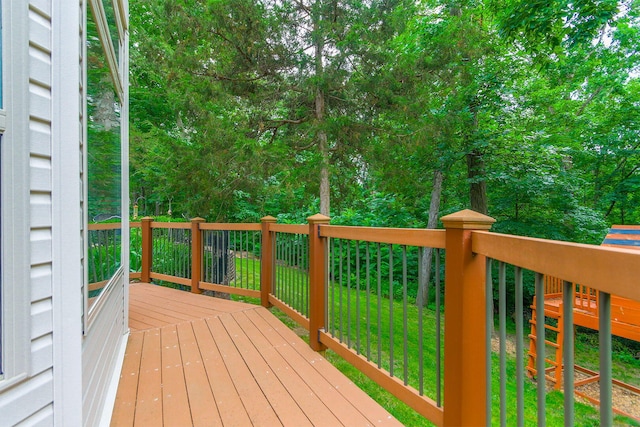 203 Foxwood Ct, Columbia, MO 65203 - wooden terrace featuring a yard