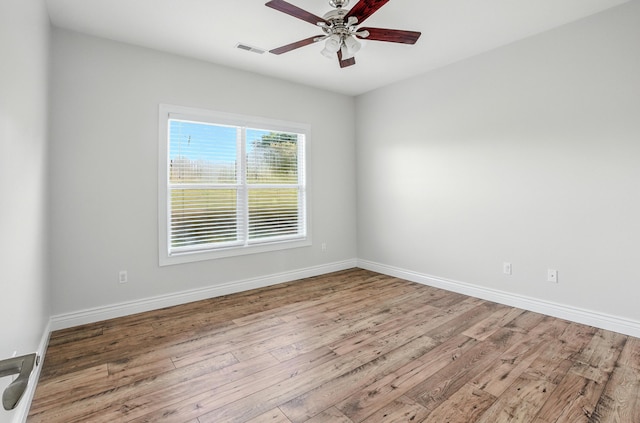 1600 Andretti Cir, Columbia, MO 65201 - spare room with hardwood / wood-style flooring and a ceiling fan