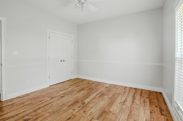 1600 Andretti Cir, Columbia, MO 65201 - empty room with light wood-style flooring and ceiling fan