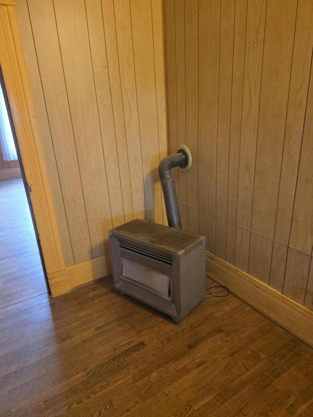 523 W Locust St, Paris, MO 65275 - detailed view of wood finished floors and wooden walls