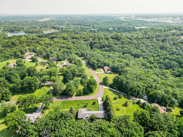 4705 Roemer Rd, Columbia, MO 65202 - bird's eye view of a heavily wooded area and a large body of water