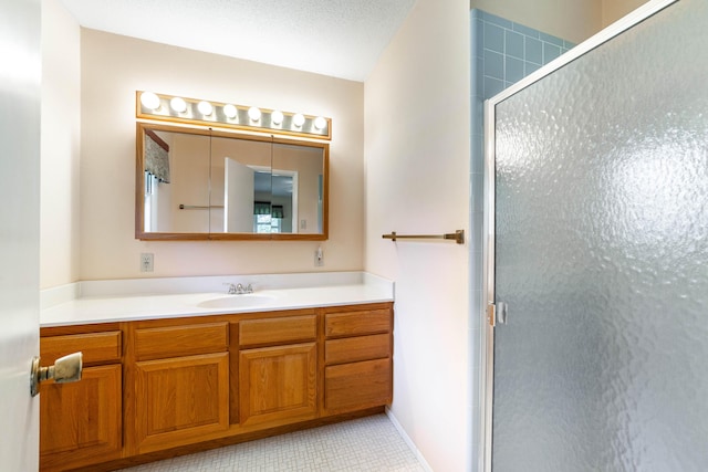 4705 Roemer Rd, Columbia, MO 65202 - bathroom featuring vanity and a shower stall