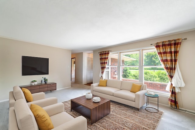 4705 Roemer Rd, Columbia, MO 65202 - carpeted living room featuring baseboards