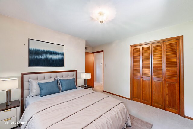 4705 Roemer Rd, Columbia, MO 65202 - bedroom featuring carpet flooring and a closet