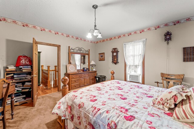 801 Court St, Fulton, MO 65251 - bedroom with a chandelier and cooling unit