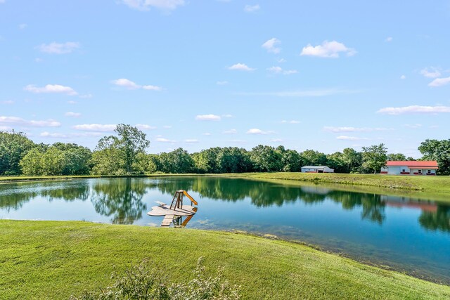 4604 County Road 115, Fulton, MO 65251 - dock area with a water view and a yard