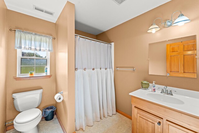 4604 County Road 115, Fulton, MO 65251 - bathroom featuring vanity, a shower with curtain, and tile patterned floors