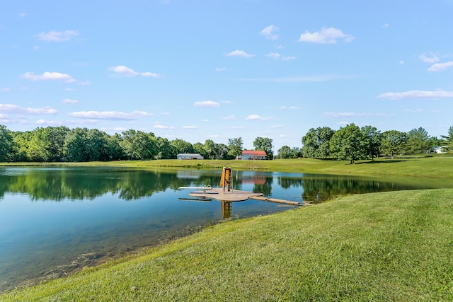 4604 County Road 115, Fulton, MO 65251 - dock with a water view and a yard