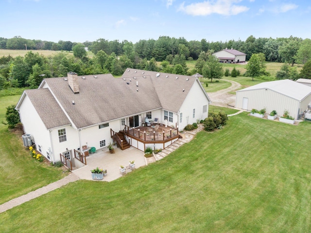 9050 Hartley Rd, Hallsville, MO 65255 - view of subject property featuring a tree filled landscape