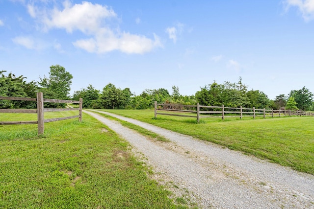 9050 Hartley Rd, Hallsville, MO 65255 - view of dirt / gravel road featuring a rural view
