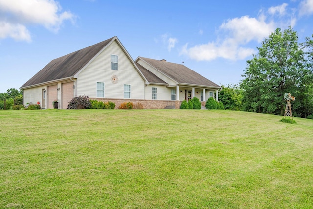 9050 Hartley Rd, Hallsville, MO 65255 - view of front of home featuring a front yard and brick siding