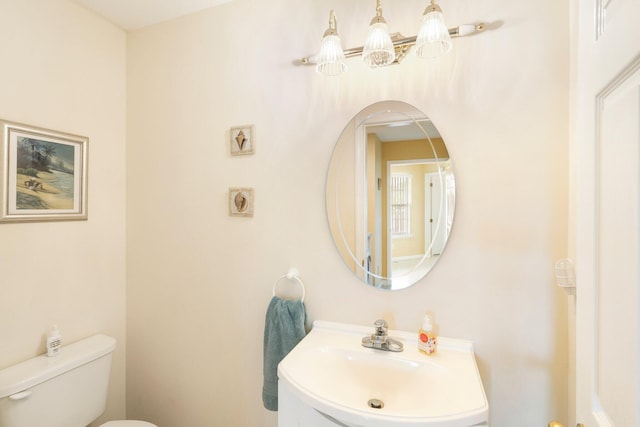 9050 Hartley Rd, Hallsville, MO 65255 - half bathroom with toilet and a sink