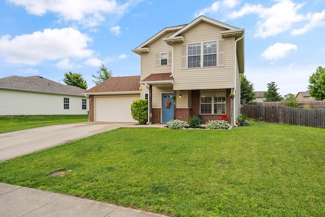 5010 Aspen Ridge Dr, Columbia, MO 65202 - view of front of property with brick siding, driveway, a porch, and an attached garage