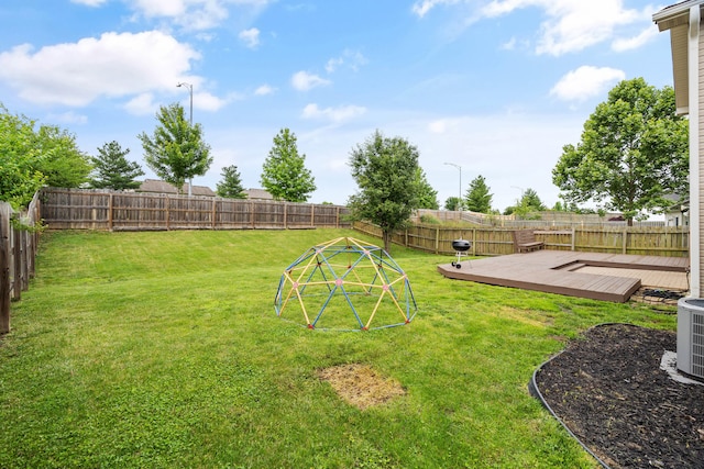5010 Aspen Ridge Dr, Columbia, MO 65202 - fenced backyard featuring a wooden deck