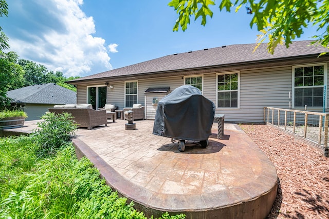 4504 Orrine St, Columbia, MO 65201 - view of patio featuring an outdoor hangout area and grilling area
