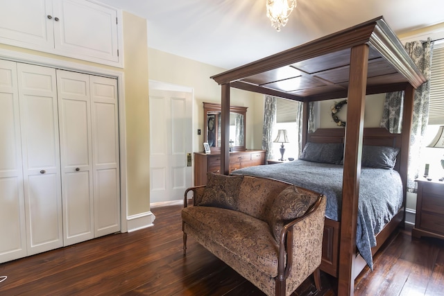 1001 Randolph St, Glasgow, MO 65254 - bedroom with dark wood finished floors