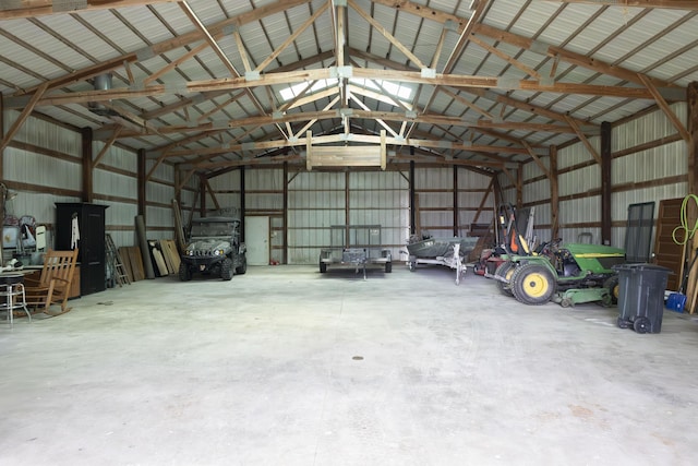 1001 Randolph St, Glasgow, MO 65254 - garage with metal wall