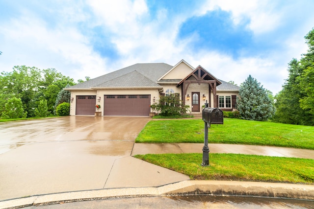3903 Foxcreek Way, Columbia, MO 65203 - view of front of home featuring a garage, concrete driveway, and a front lawn