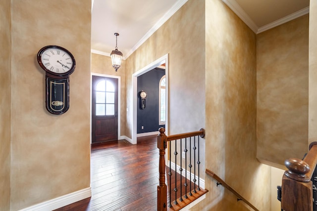 3903 Foxcreek Way, Columbia, MO 65203 - foyer featuring wood-type flooring and ornamental molding