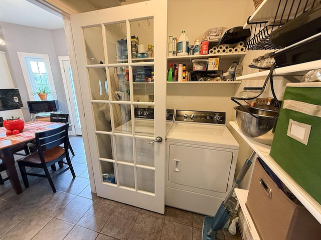 3045 State Rd, Aa, Holts Summit, MO 65043 - laundry room with washer / clothes dryer and tile patterned floors