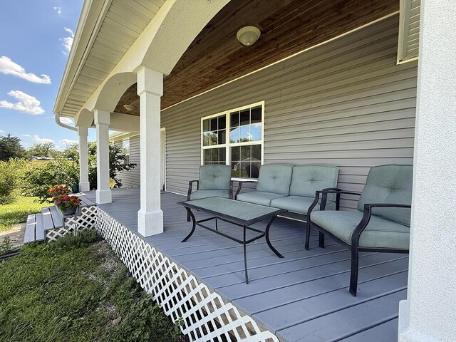3045 State Rd, Aa, Holts Summit, MO 65043 - porch with an outdoor living space