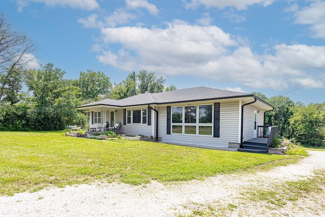 4741 E N Rte E, Columbia, MO 65202 - single story home featuring a porch and a front yard