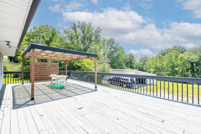 4741 E N Rte E, Columbia, MO 65202 - deck featuring a pergola