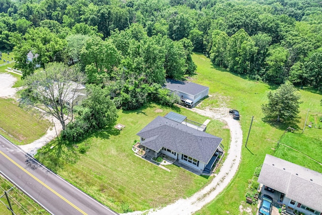 4741 E N Rte E, Columbia, MO 65202 - view of subject property with a heavily wooded area