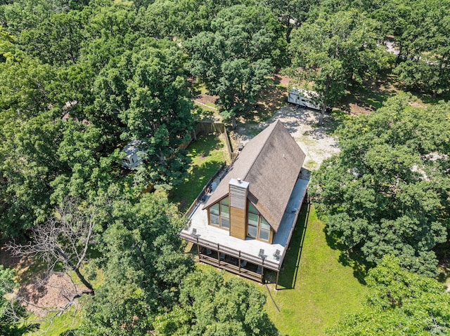 28 Hamilton Way, Sunrise Beach, MO 65079 - view from above of property featuring a heavily wooded area